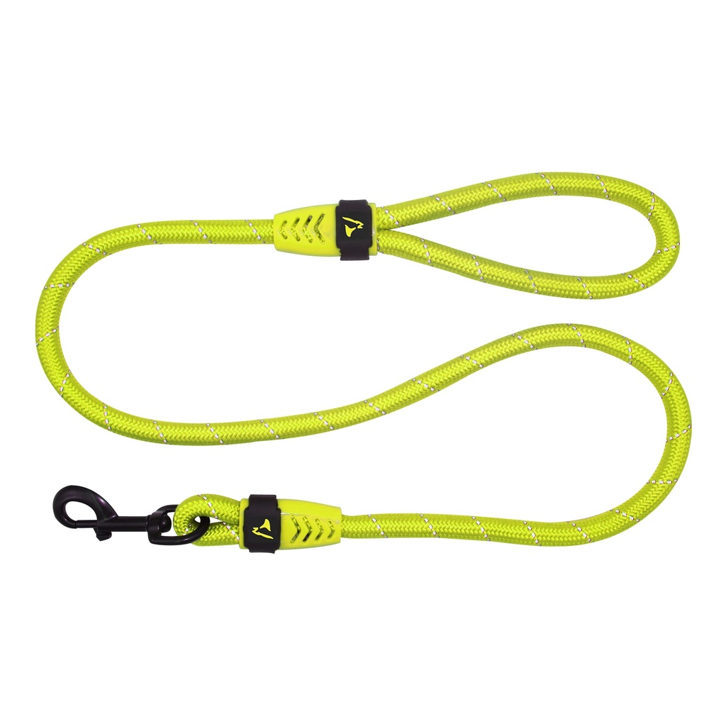Doco Reflective Rope Leash With Plastic Encased Handle Loop Ver.9 Ø13mm x 180cm [Color - Lemon, Size-L]