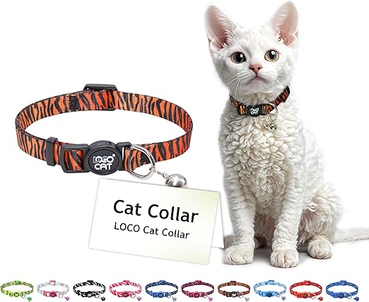 DOCO® LOCO Cat Collar Pattern Printed (DCAT002)[Texture - Tiger]