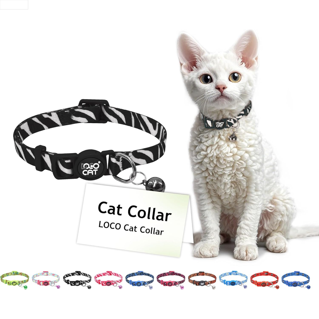 DOCO® LOCO Cat Collar Pattern Printed (DCAT002)[Texture - Zebra]