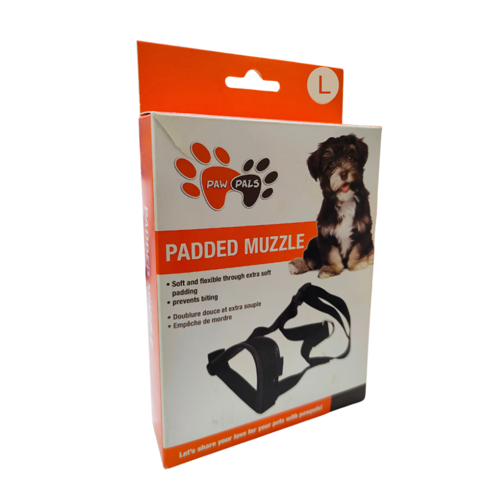 Paw Pals Nylon and Padded Muzzle[Sizes - L]