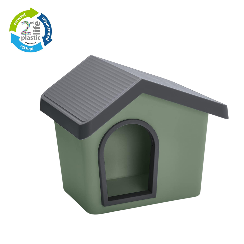 IMAC ZEUS 50 2nd Life Plastic Dog Kennel 53x46x47.6cm - Green