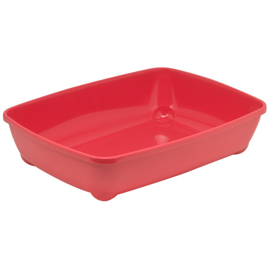 Moderna Arist-O-Tray-Cat Litter Tray 49.3 x 37.5 x 11.4 cm-Spicy Coral