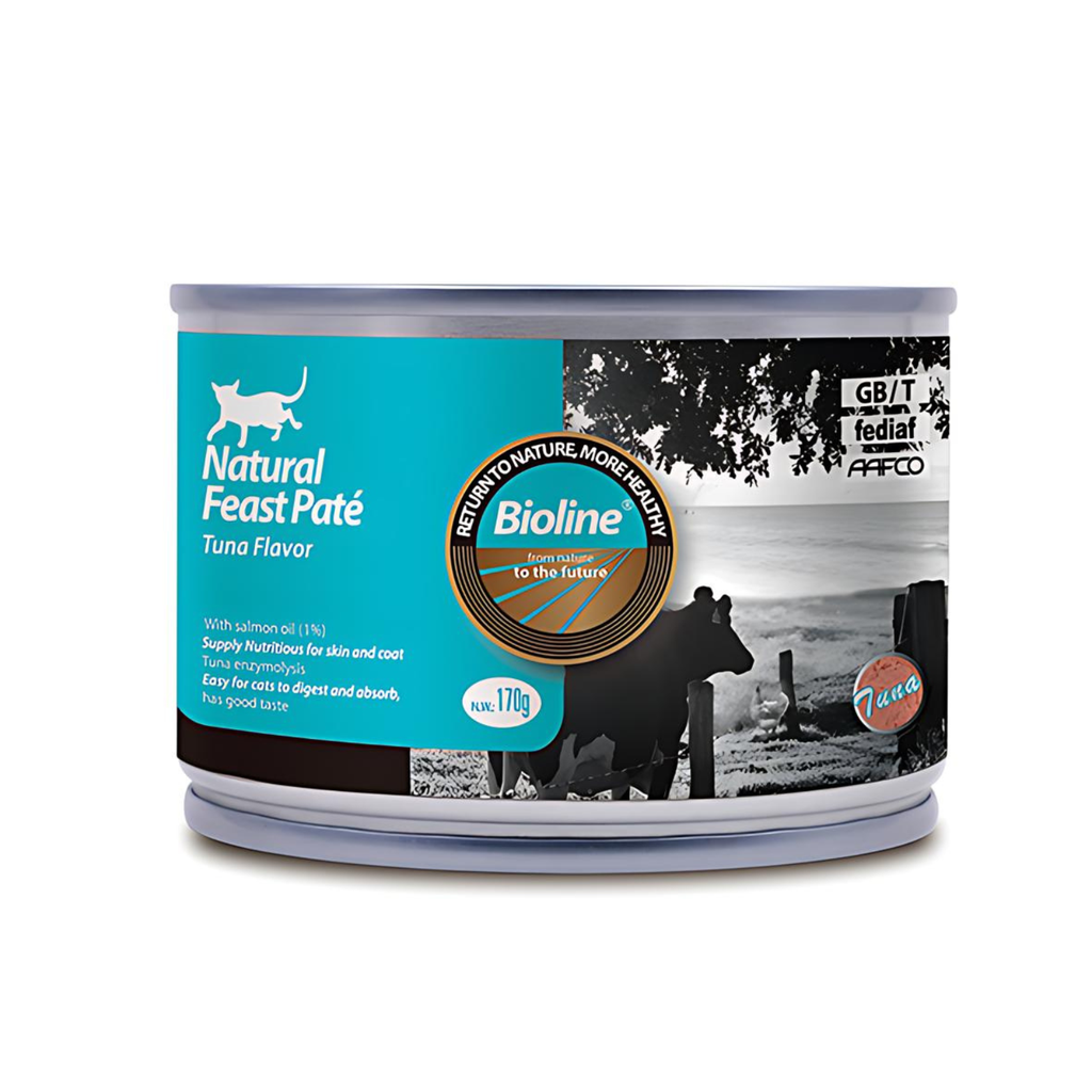 Bioline Natural Feast Pate Cat Can Tuna Flavor 170g