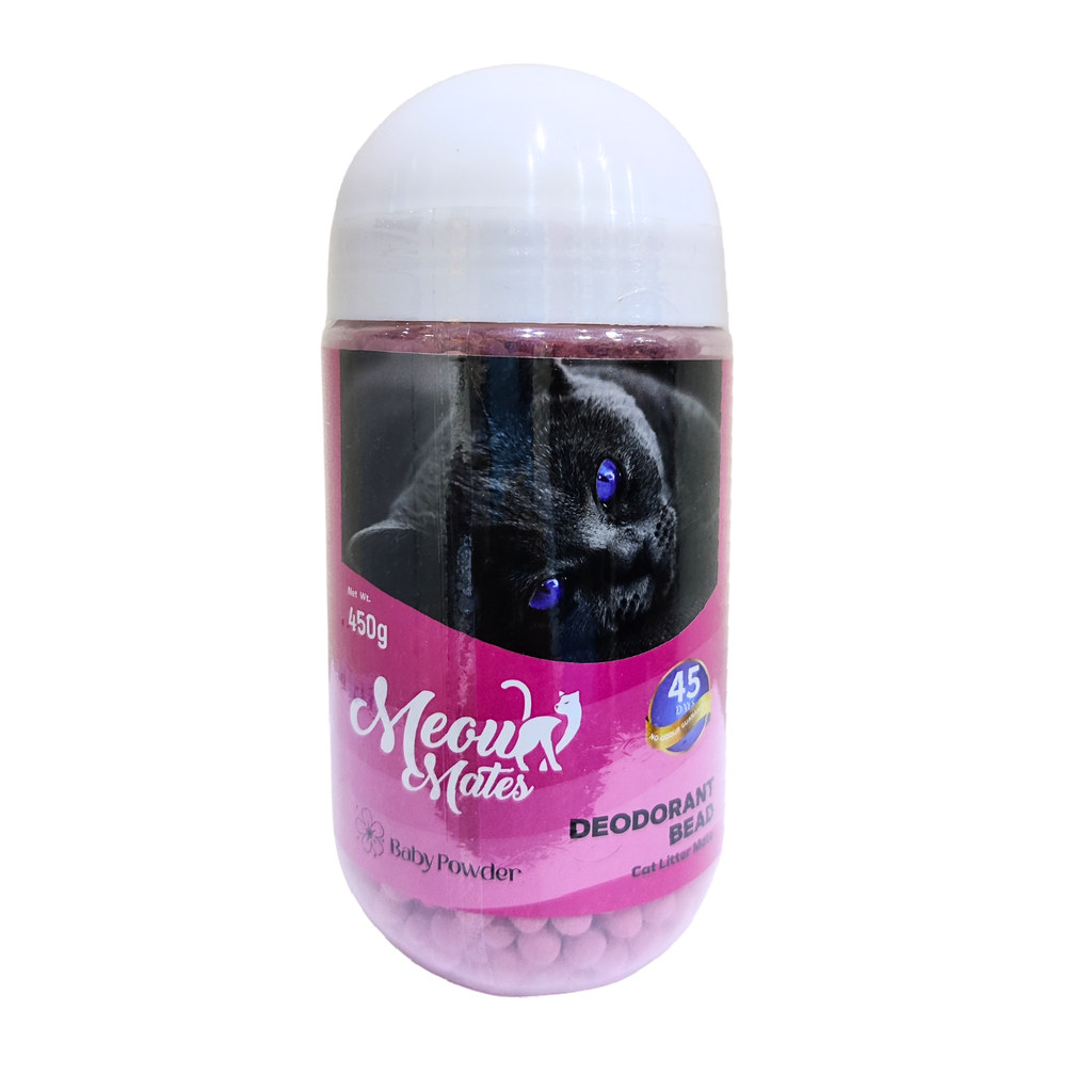 Meow Mates Deodorant Bead 450g - Baby Powder