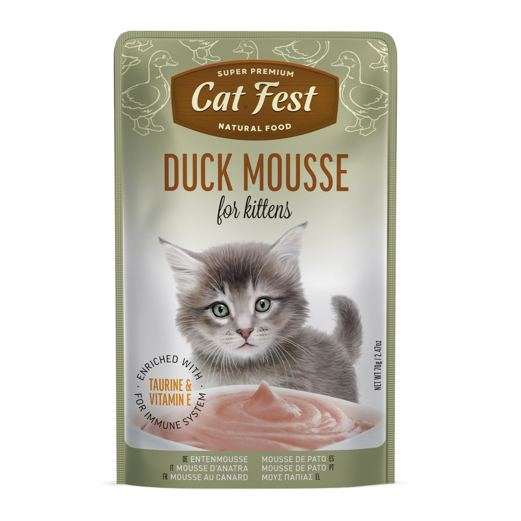 Cat Fest Duck Mousse For Kittens 70g [MOQ:12pcs]