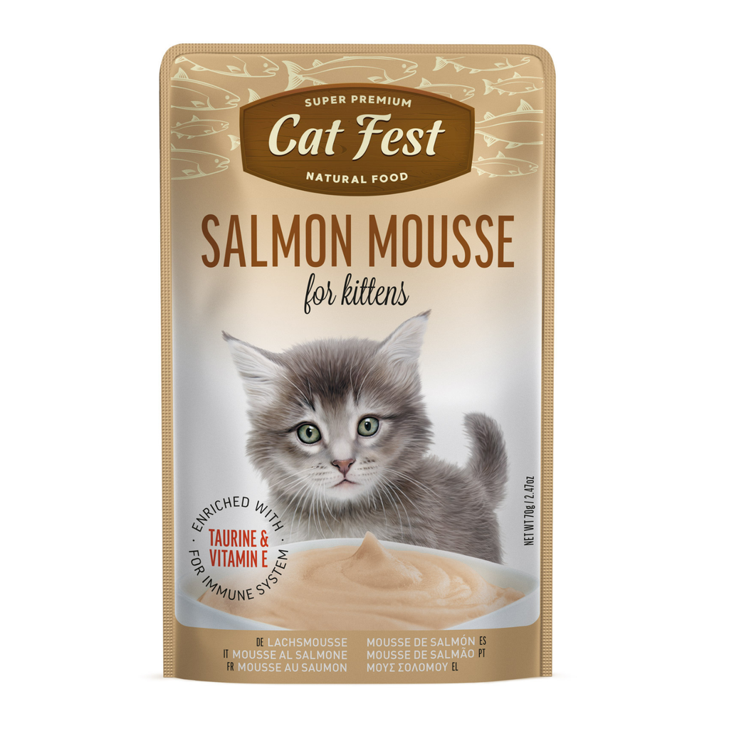 Cat Fest Salmon Mousse For Kittens 70g [MOQ:12pcs]