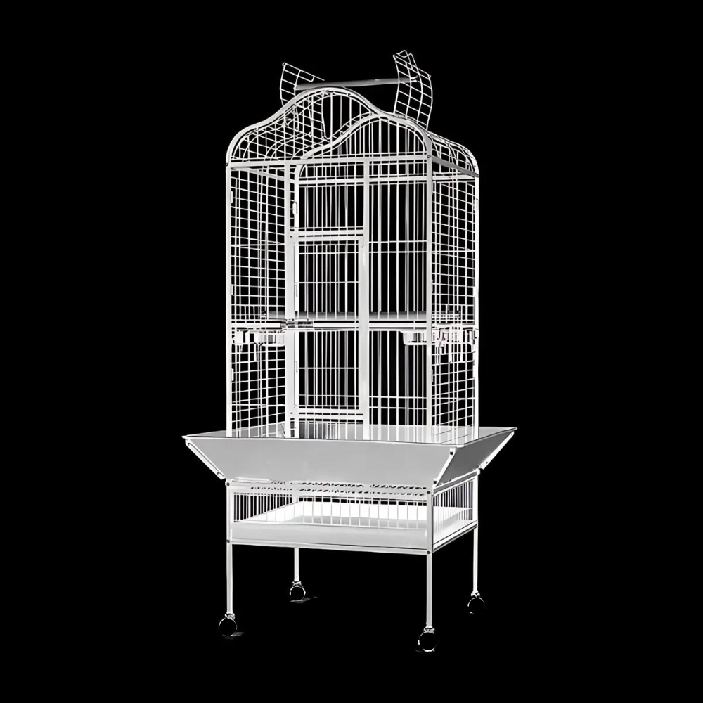 Dayang Bird Cage (A14) - 82.5 x 77.5 x 156cm-White