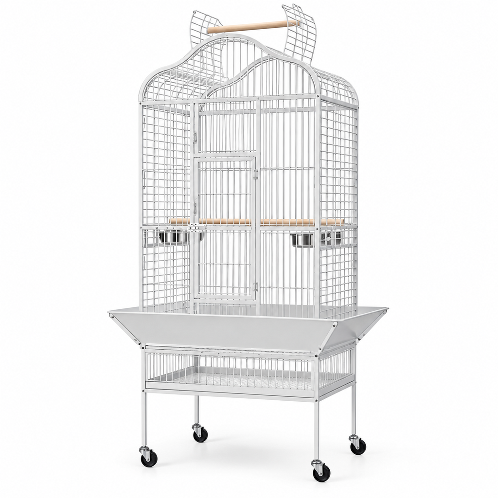 Dayang Bird Cage (A14) - 82.5 x 77.5 x 156cm-White