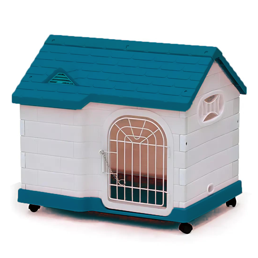 Dayang Dog Cage (085) - 63.5 x 46 x 58.5cm-Blue