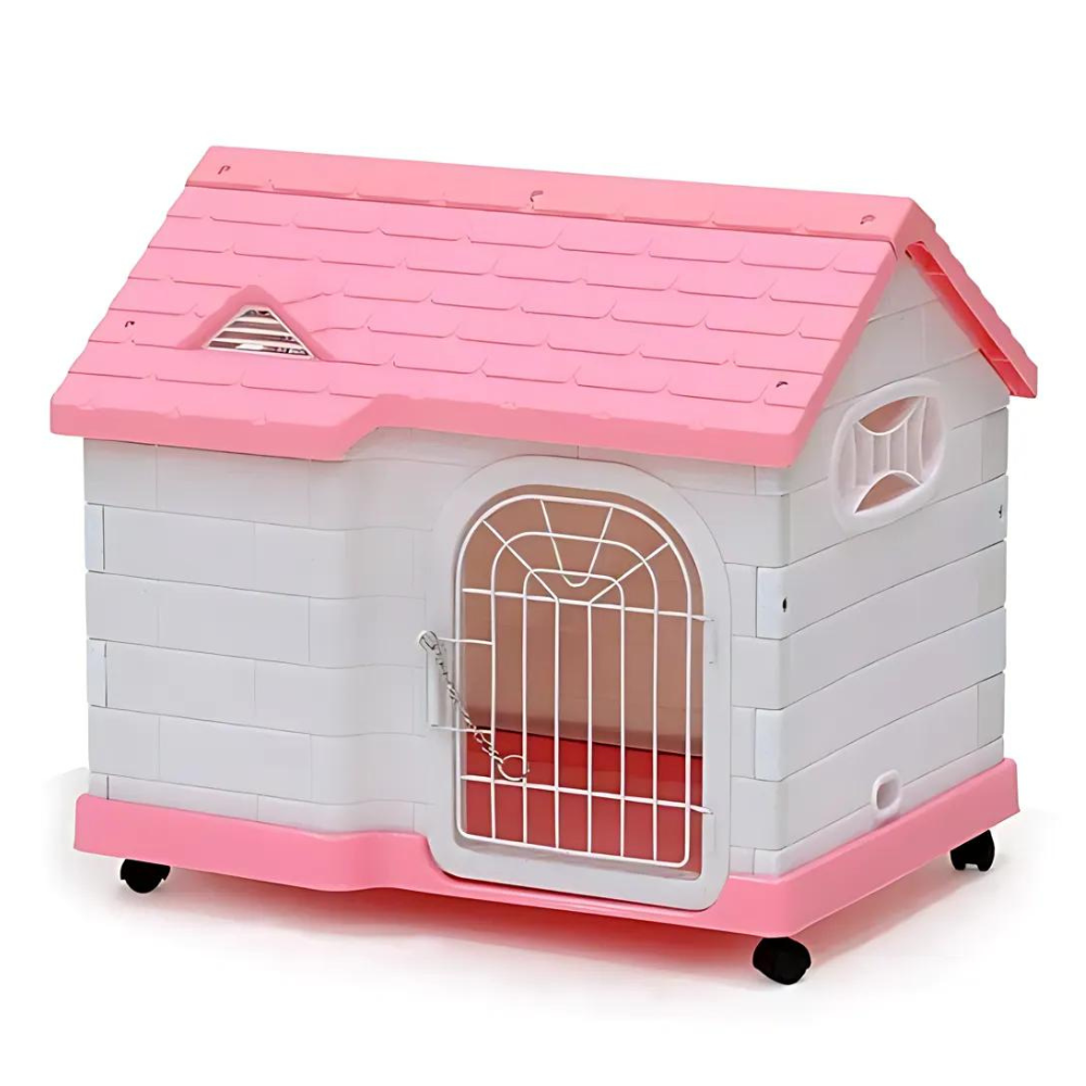 Dayang Dog Cage (085) - 63.5 x 46 x 58.5cm-Pink