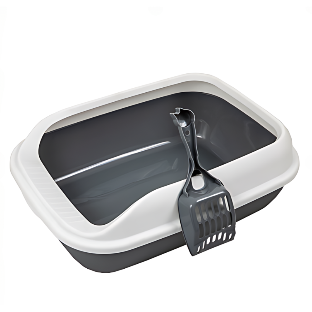 Pado Cat Litter Tray Normal with Scoop 49x36x17cm-Black 