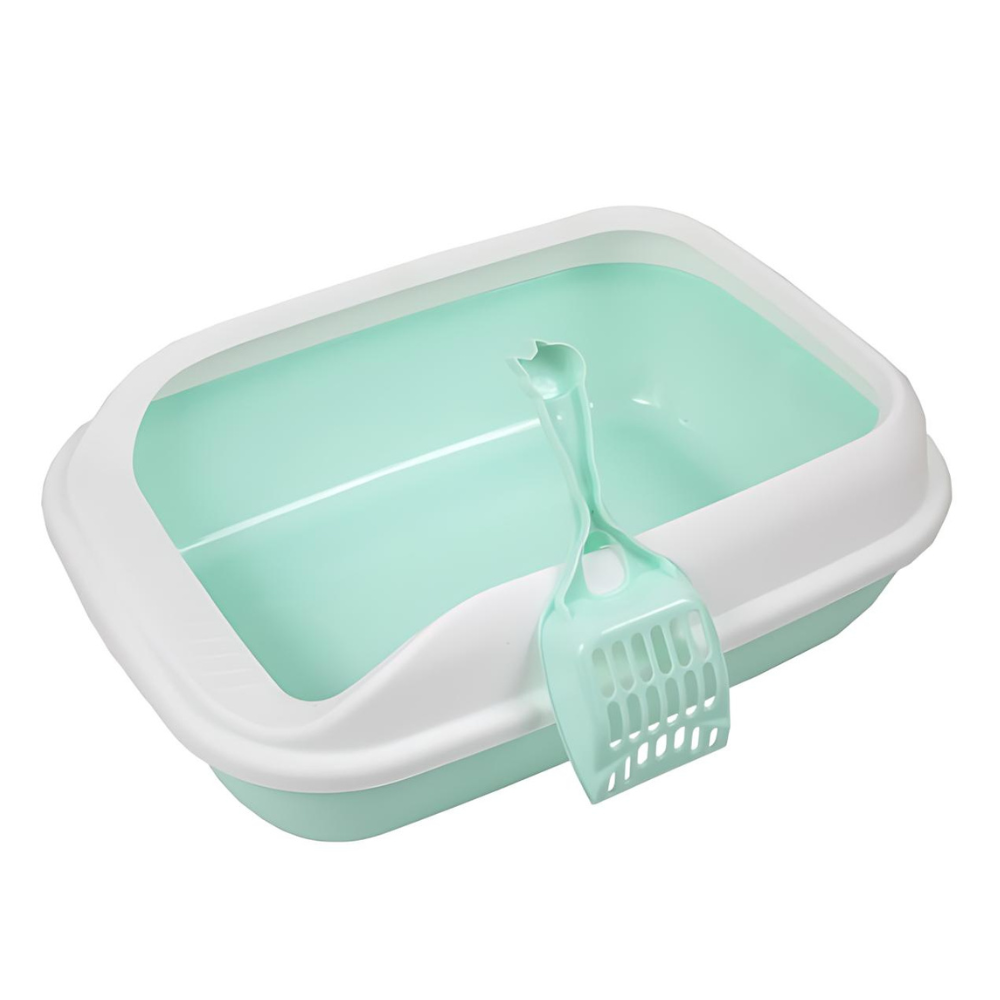 Pado Cat Litter Tray Normal with Scoop 49x36x17cm-Green