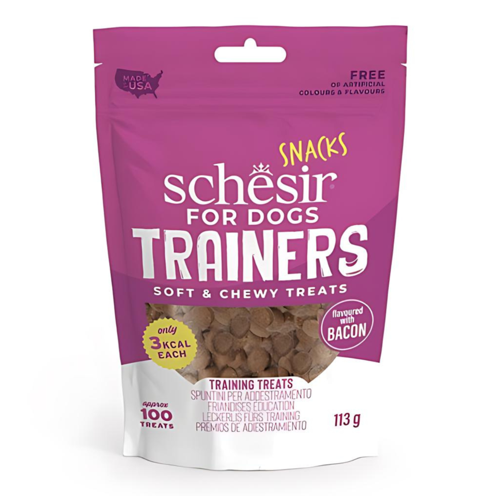 Schesir Dog Snacks Trainers Soft & Chewy 113g - Bacon