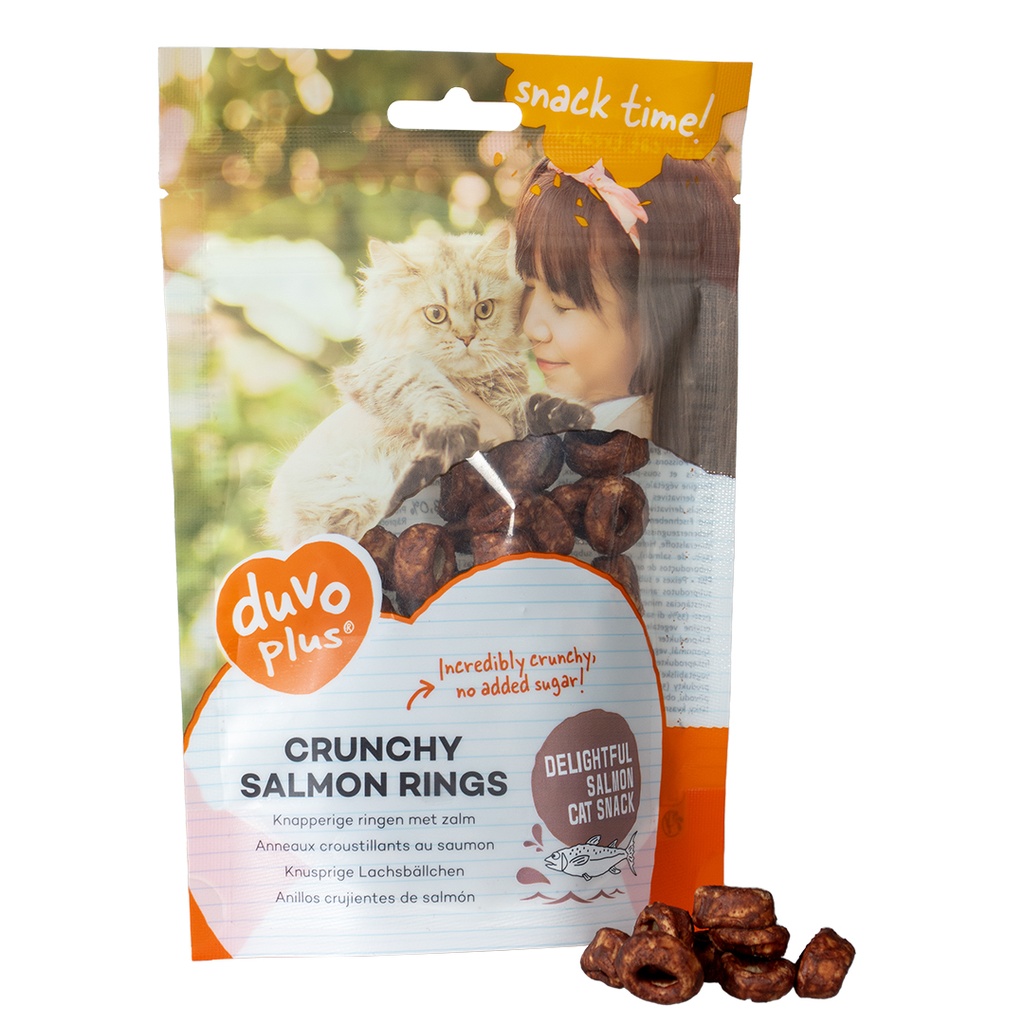 Duvo+ Crunchy Salmon Ring for Cats 50g