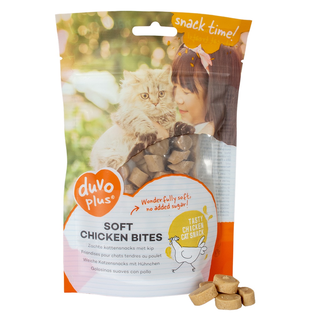 Duvo+ Soft Chicken Bites for Cats 50g