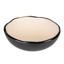 Duvo+ Feeding Bowl Stone Organic S - 200ml - 12x12x4cm Black/White