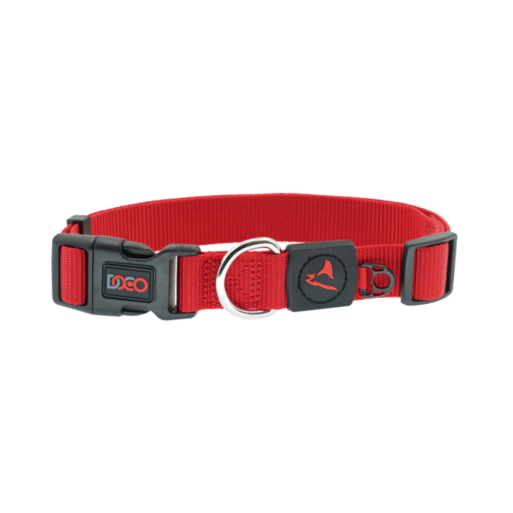 DOCO® Signature Nylon Collar-1.0 x 21-30cm(XS)-Red