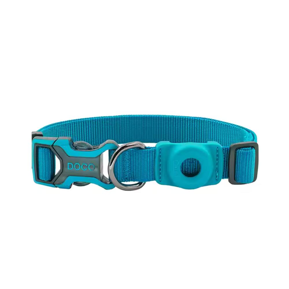 DOCO® AirTag D-ring Collar 2.0 x 34-51cm(M) Turquoise