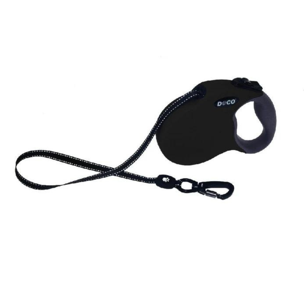 Doco® Adventure Retractable Leash 5 Meter/16'
Up To 50Kg[Color - Black, Size - L]