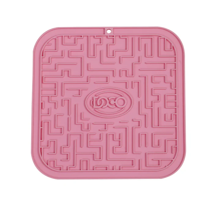 DOCO® Licking Mats for Dogs and Cats 20cm x 20cm(O/S) Hot Pink