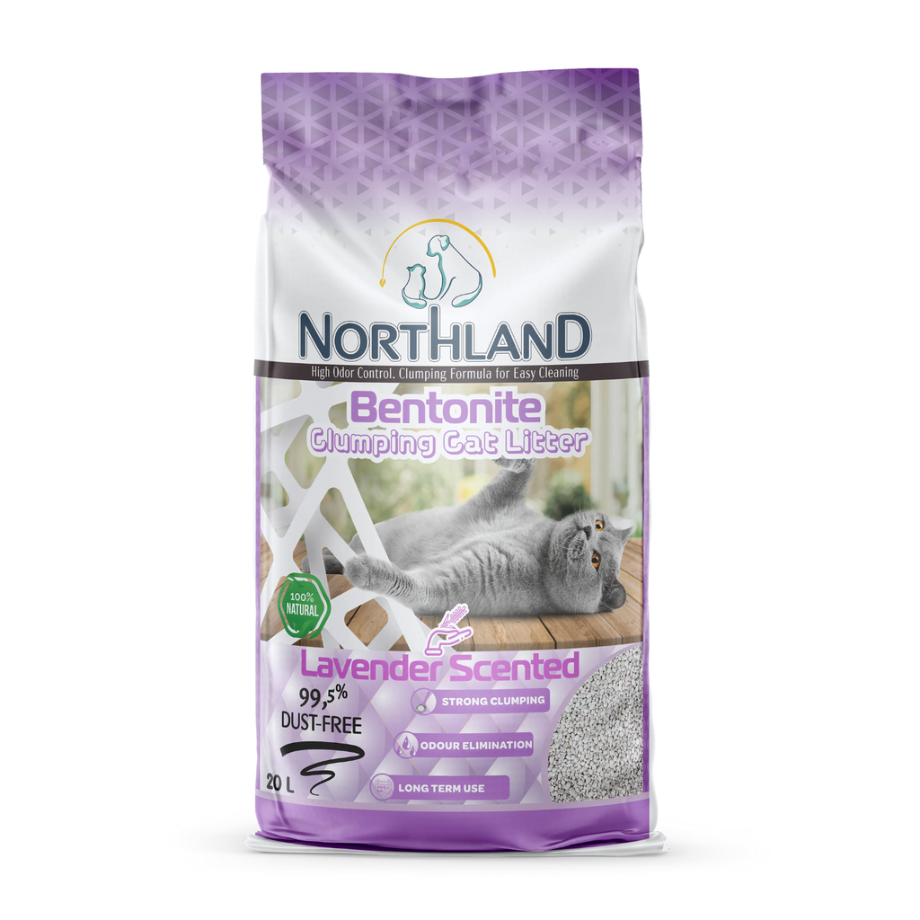 Northland Bentonite Clumping Cat Litter - Lavender [Volume - 20L] 