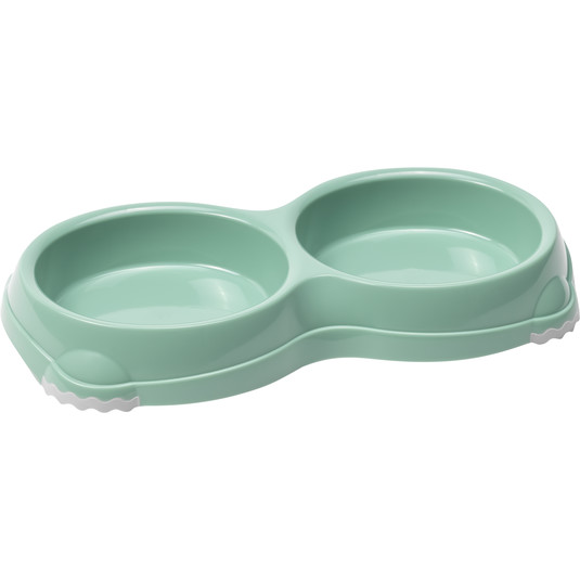 Moderna Double Smarty Bowl 26.5 x 13.5 x 3.4 cm-2x200ml-Green