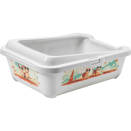 Moderna Hercules Litter Tray + Rim Indy & Louise -50.9 x 39.2 x 19.2 cm