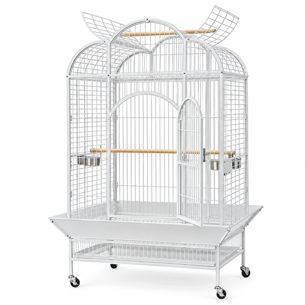 Dayang Bird Cage (A24) - 131.5 x 102 x 185cm[Dimension - 131.5 x 102 x 185cm]-White