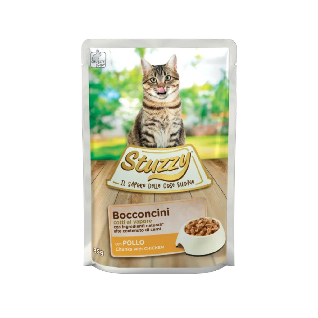 Stuzzy Cat Chunks with Chicken for Cat 85g (Min Order-24pcs)