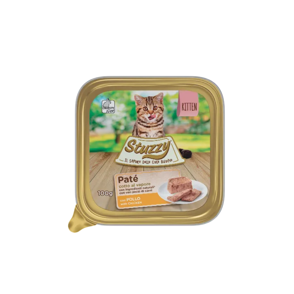 Stuzzy Cat Pate Chicken For Kitten 100g [Minimum Order Qty:32pcs]