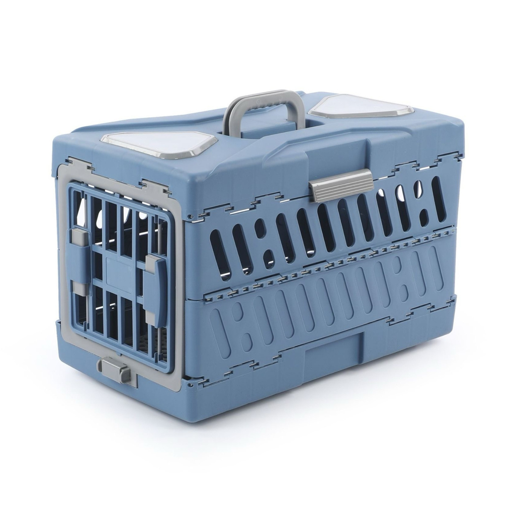 Pado Foldable Pet Carrier 56x33x37cm-Blue Colour