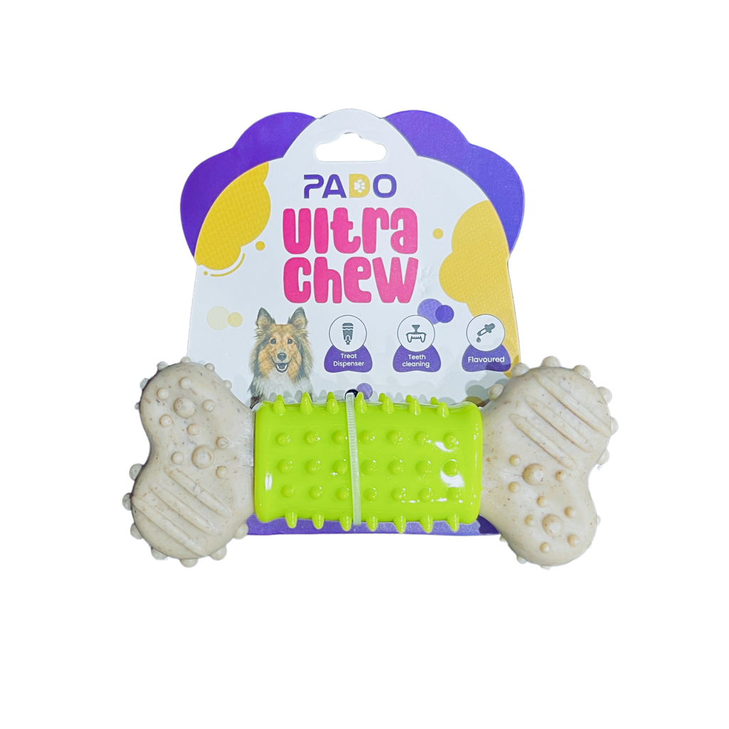 Pado Green And Brown Bone Tougher Toy S (12x5x2cm)