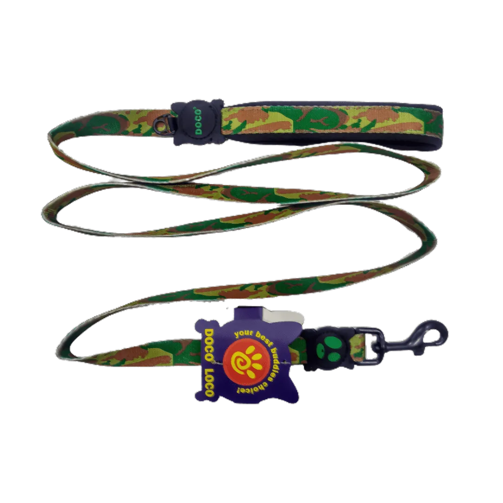 DOCO® LOCO Leash - 6ft (DCL1072)-Texture - Camouflage, Sizes - S