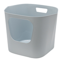 Moderna Lotus Cat Litter Box 54.4 x 43.9 x 40.5 cm-Titanium Grey