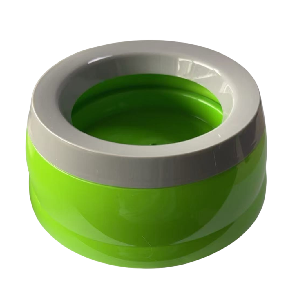 Pado Classic Round Anti Spill Pet Bowl 15.3×18.9×8cm-Green