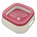 Pado Square Anti Spill Pet Bowl 21x21x7.8cm[1000ml] -Rose Red