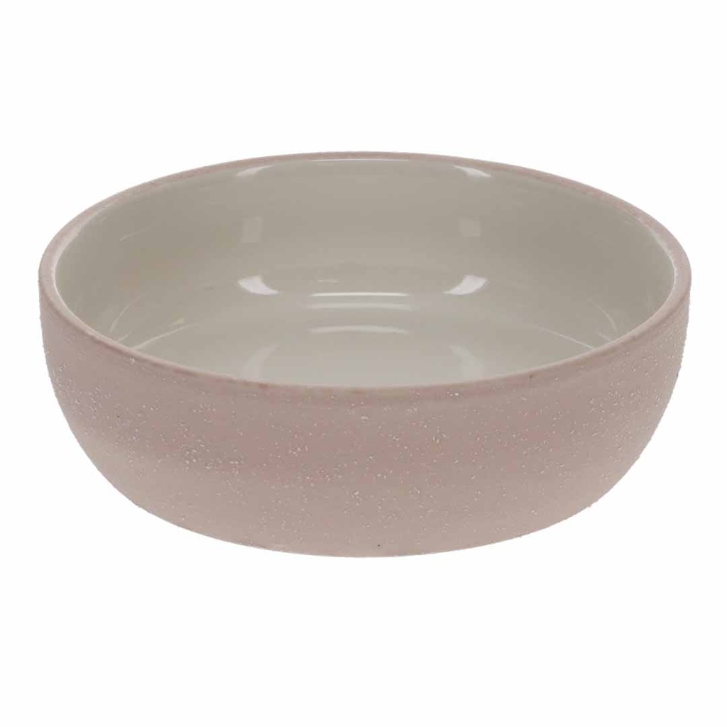 Duvo+ Feeding Bowl-Stone-Sandy coral M - 950ml - 17x17x6cm Pink