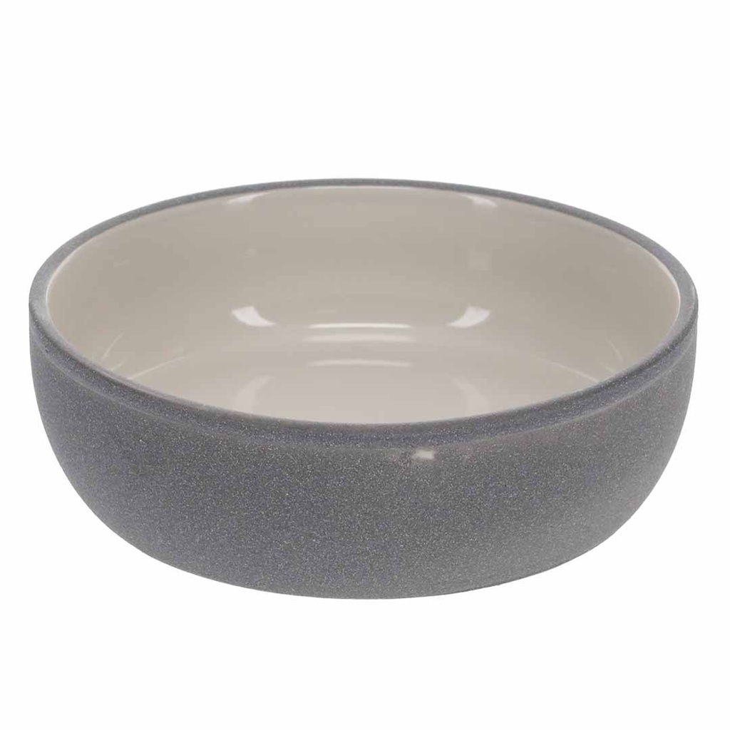 Duvo+ Feeding Bowl-Stone-Sandy ocean S - 380ml - 14x14x4cm Grey-blue 