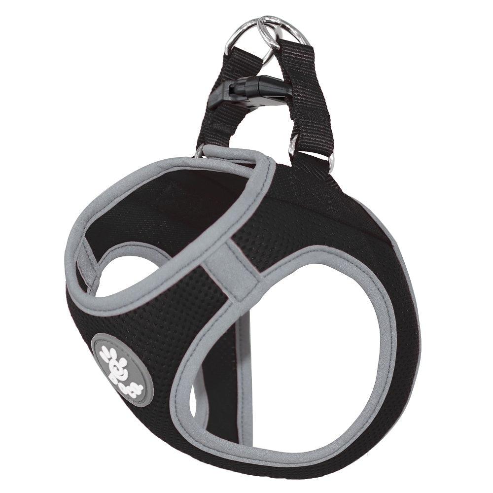 DOCO® Athletica QUICK FIT Reflective Harness XXX.Small-24-28cm / 0.5-0.9kg-Black