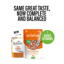 Schesir Complete & Balanced Nutrition Wet Cat Food in Jelly Pouch- Tuna & Chicken With Shrimp 85g [MOQ:12pcs]