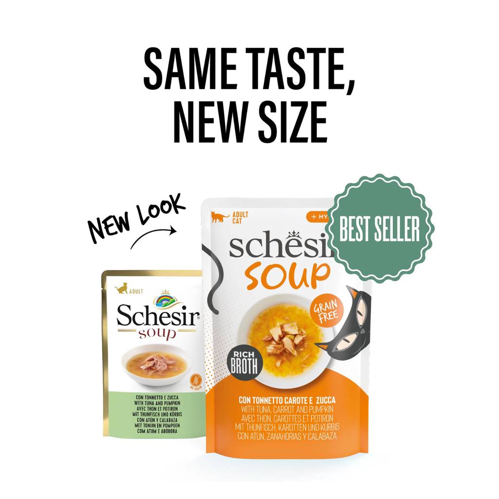 Schesir Soup Cat Wet Food in Soup Pouch-Tuna With Pumpkin 40g [MOQ:12pcs]