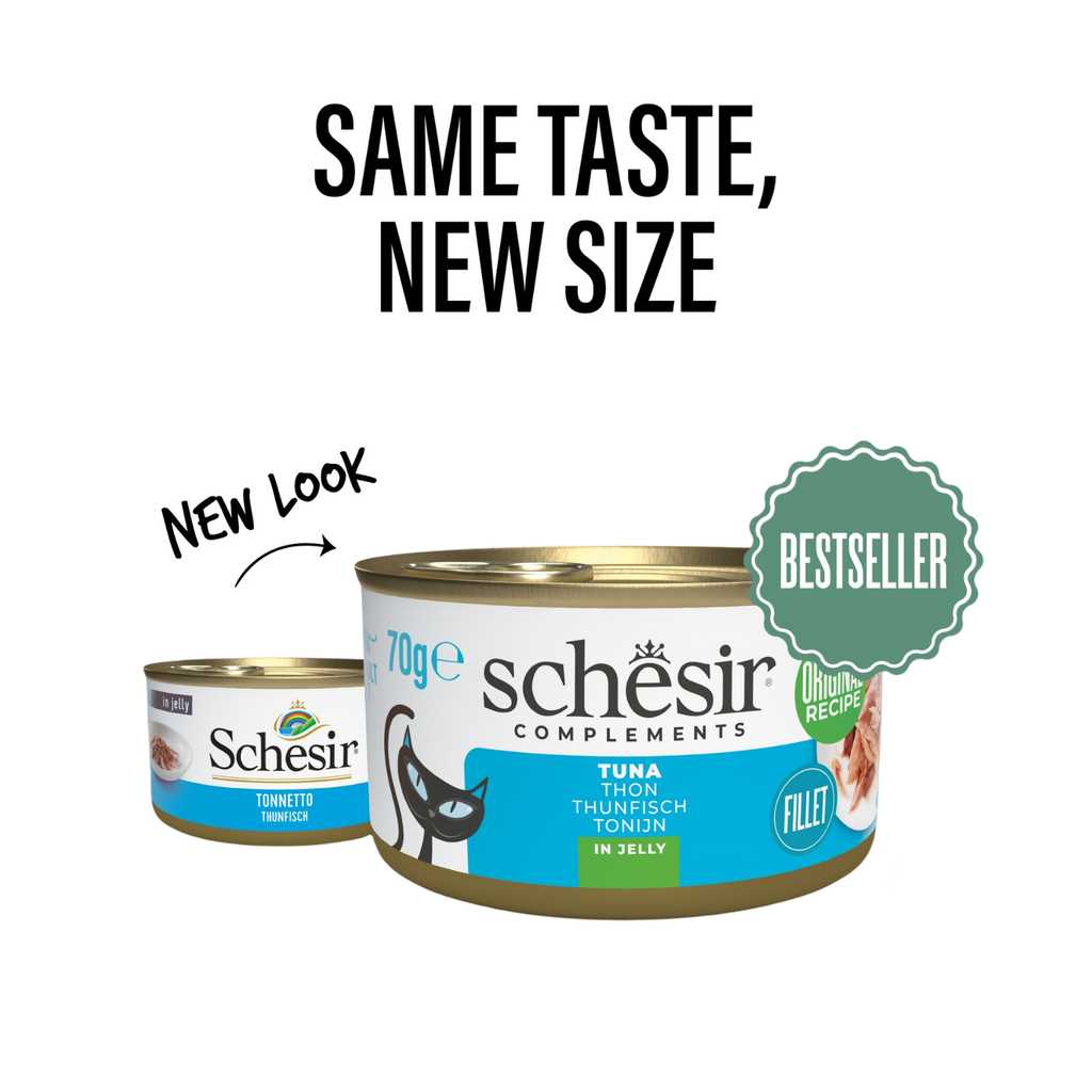 Schesir Complements Cat Wet Food  in Jelly Can- Tuna 70g [MOQ:12pcs]