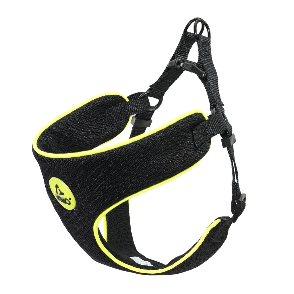 DOCO® Reflective Chest Plate Mesh Free- Walking Harness Small-47 x 50-60cm-Black