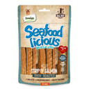 Dentalight Seafood Licious Jerky Treats For Dogs-Strip of Salmon 70g