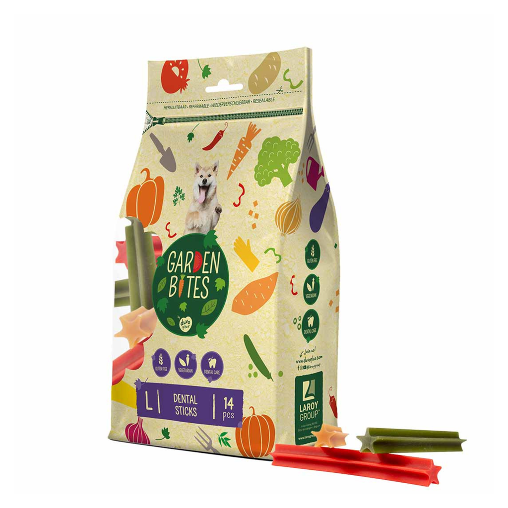 Duvo Garden Bites Dental Sticks Large - 16cm - 14pcs [420g]