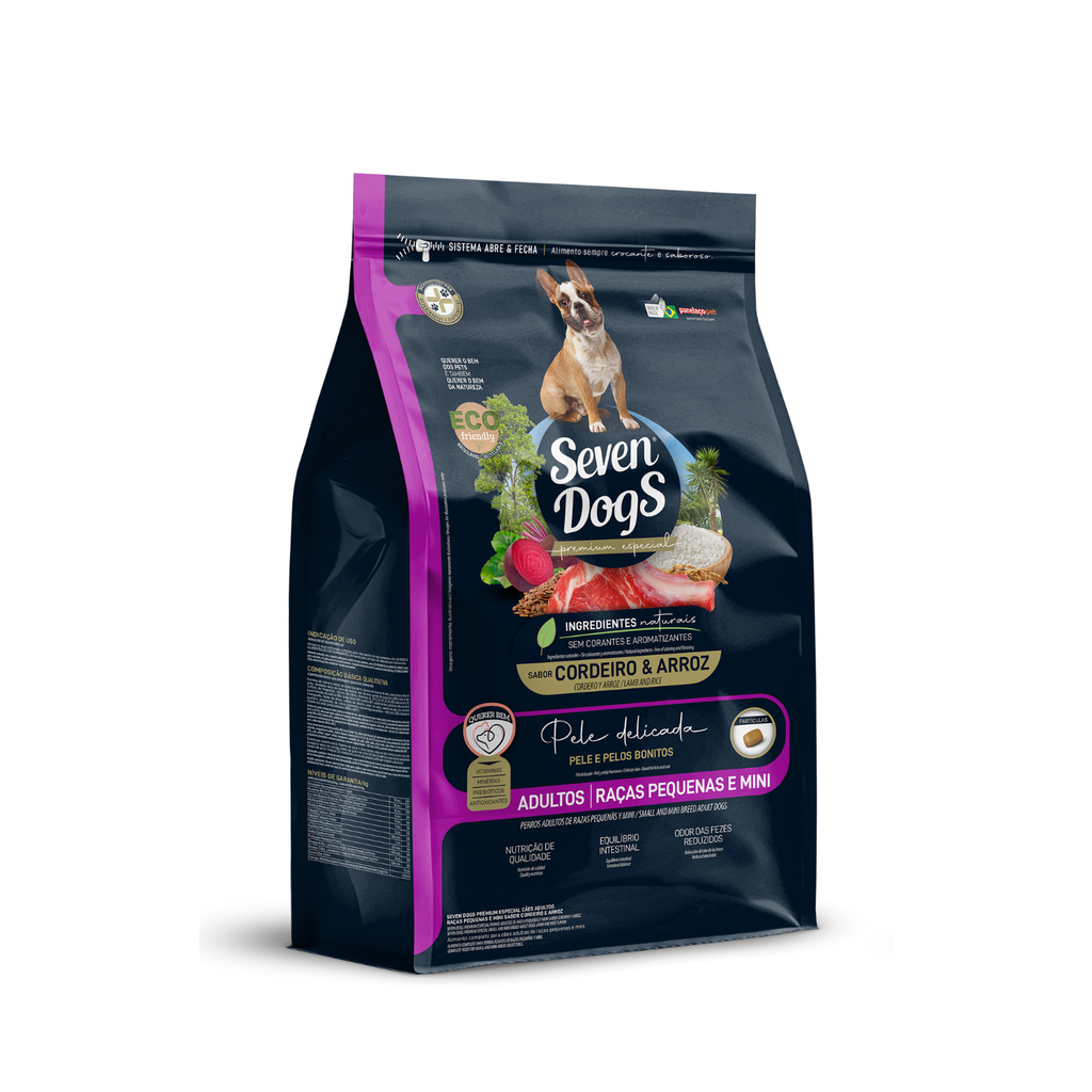 Seven Dogs Dog Food For Adult - Small And Mini Breeds-Lamb & Rice 1kg