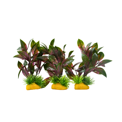 Yusee Aquarium Decorations - Artificial Plant [MOQ 4pcs] [Height:4"]
