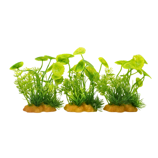 Yusee Aquarium Decorations - Artificial Plant YS-70302-4 [Height:4"]