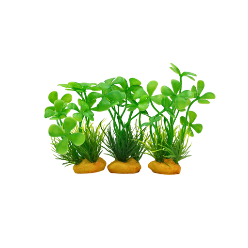 Yusee Aquarium Decorations - Artificial Plant [MOQ 6pcs] [Height:4"]