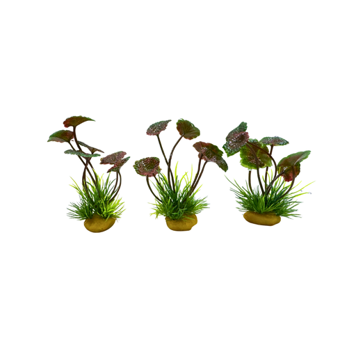 Yusee Aquarium Decorations - Artificial Plant 70601D-4 [Height:4"]